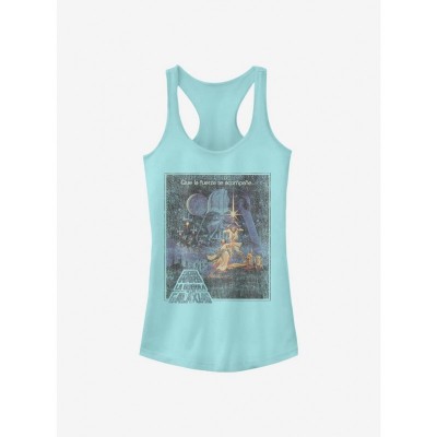 Star Wars Force Girls Cotton Tank Top - Blue