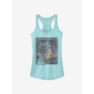 Star Wars Force Girls Cotton Tank Top - Blue