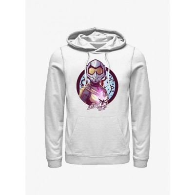 Marvel Ant-Man and the Wasp Quantumania Wasp Badge Hoodie - Men's White