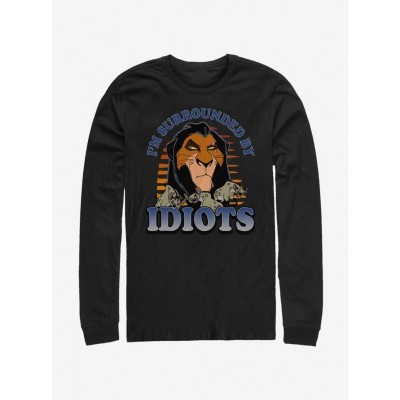 Disney Lion King Idiots Comfortable Long-Sleeve T-Shirt - Men's Black