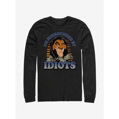 Disney Lion King Idiots Comfortable Long-Sleeve T-Shirt - Men's Black