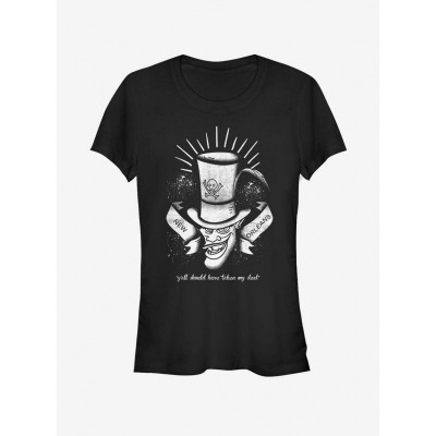 Disney Princess The Frog Girls Lightweight T-Shirt - Junior Sizes Black