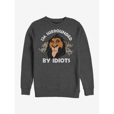Disney Lion King Scar Men's Cotton Blend Black Sweatshirt