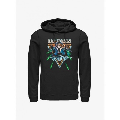 Bo-Katan Kryze Hoodie from The Mandalorian - Men's Black Cotton Blend