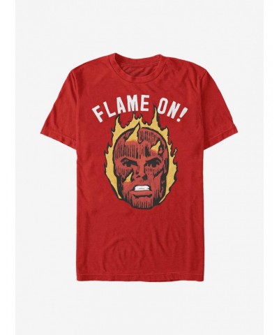 Marvel Fantastic Four Flame On T-Shirt $6.69 T-Shirts
