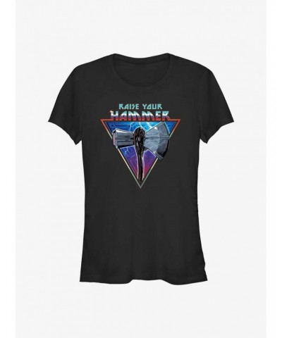 Marvel Thor: Love and Thunder Raise Your Stormbreaker Girls T-Shirt $6.97 T-Shirts