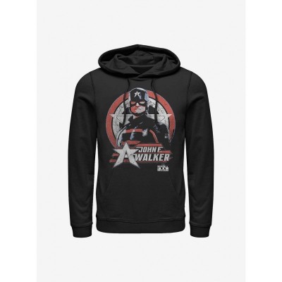 Marvel's The Falcon & Winter Soldier Authentic Captain America Shield Hoodie - Men's Black