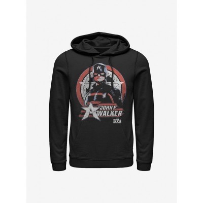 Marvel's The Falcon & Winter Soldier Authentic Captain America Shield Hoodie - Men's Black