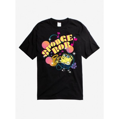 SpongeBob SquarePants Saxophone Playing Men's T-Shirt