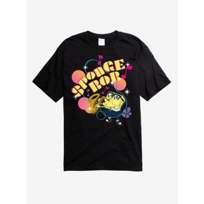 SpongeBob SquarePants Saxophone Playing Men's T-Shirt