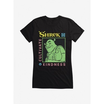 Shrek Thumbs Up Lightweight Cotton Tee for Girls - Black
