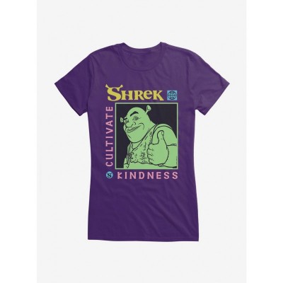 Shrek Thumbs Up Lightweight Cotton Tee for Girls - Black