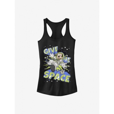 Disney Spacey Mickey Girls Cotton Tank Top - Junior Sizes Black