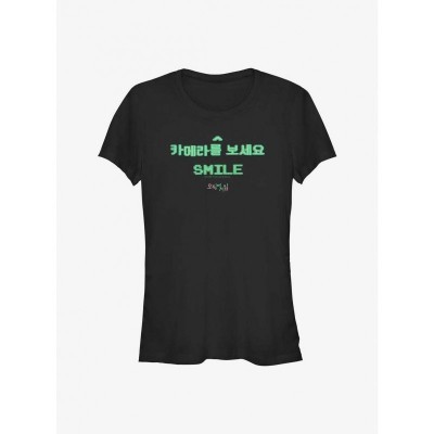 Squid Game Girls Comfortable Cotton Tee - Black