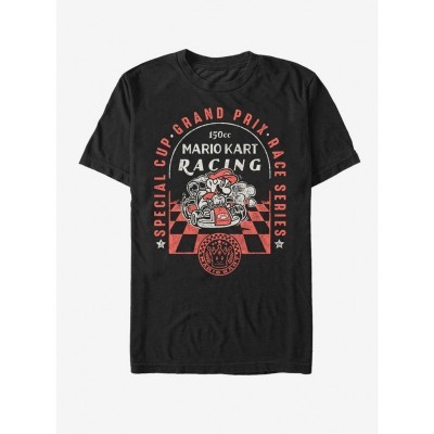 Nintendo Classic Checkered T-Shirt - Men's Black