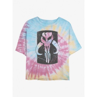 Star Wars Bantha Crest Tie-Dye Junior Crop T-Shirt - Multi Colors