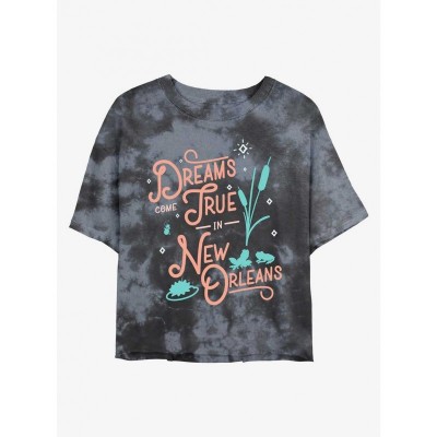 Disney New Orleans Dreams Tie-Dye Crop T-Shirt for Girls - Multi Colors