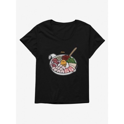 Gudetama Chaos Plus Size Scoop Neck Tee for Girls