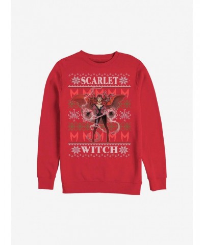 Marvel Scarlet Witch Ugly Christmas Sweater Sweatshirt $9.45 Sweatshirts