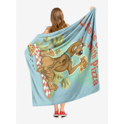 Scooby Doo Pizza is Life Soft Throw Blanket by The Northwest