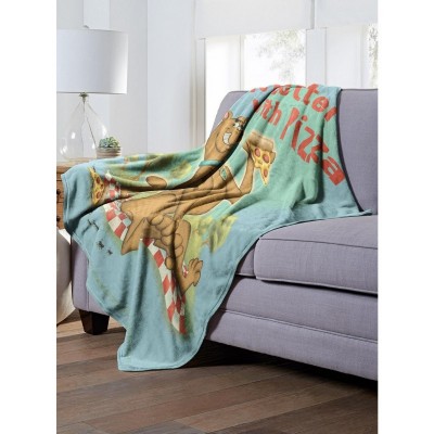 Scooby Doo Pizza is Life Soft Throw Blanket by The Northwest
