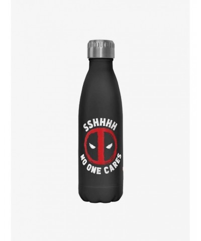 Marvel Deadpool No One Cares Stainless Steel Water Bottle $8.37 Water Bottles