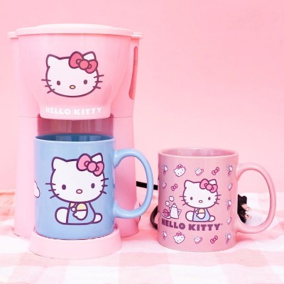 Hello Kitty Pink 3-Piece Coffee Maker Gift Set for Women
