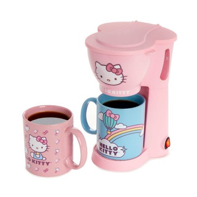 Hello Kitty Pink 3-Piece Coffee Maker Gift Set for Women