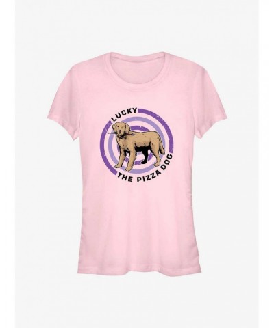 Marvel Hawkeye Pizza Dog Bullseye Girls T-Shirt $8.17 T-Shirts