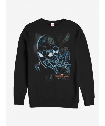 Marvel Spider-Man Far From Home Spider Dark Sweatshirt $14.46 Sweatshirts