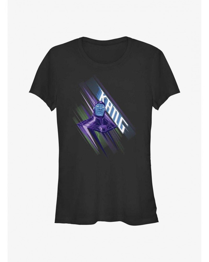Marvel Ant-Man and the Wasp: Quantumania Kang Portrait Girls T-Shirt $7.37 T-Shirts