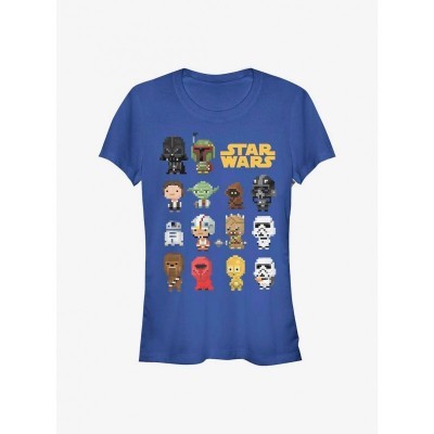 Star Wars Party Tee for Girls - Soft Blue Junior Size
