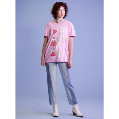 Cute Cinnamoroll Strawberry Graphic Tee for Girls