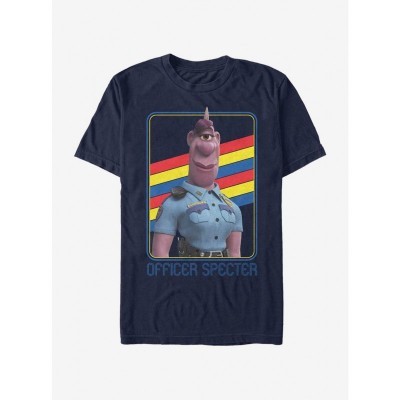 Disney Pixar Onward Rainbow Specter Officer T-Shirt - Blue Men's