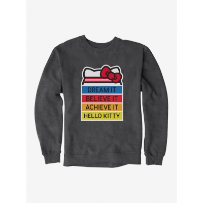 Hello Kitty Dream Believe Achieve Unisex Cotton Sweatshirt