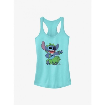 Disney Lilo & Stitch Hula Girl Blue Tank Top for Juniors