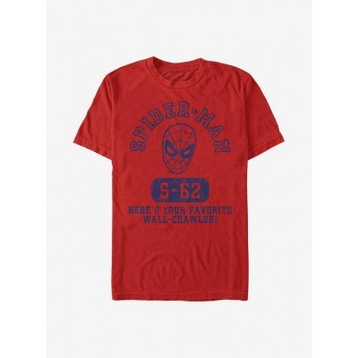 Marvel's Lightweight Spider-Man Crawler T-Shirt for Men - Red