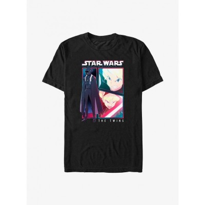 Star Wars Visions The Twins Graphic Tee - Men's Black