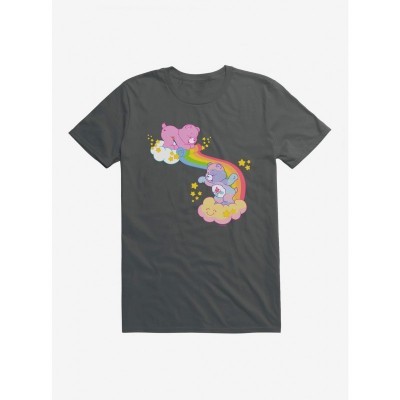 Care Bears Clouds Graphic T-Shirt - Grey Men's Size