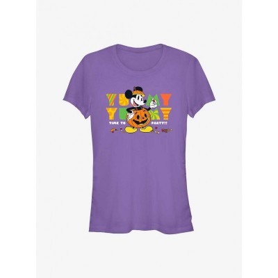 Disney Girls Yummy Party Tee - Purple Junior Size