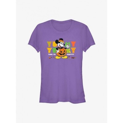 Disney Girls Yummy Party Tee - Purple Junior Size