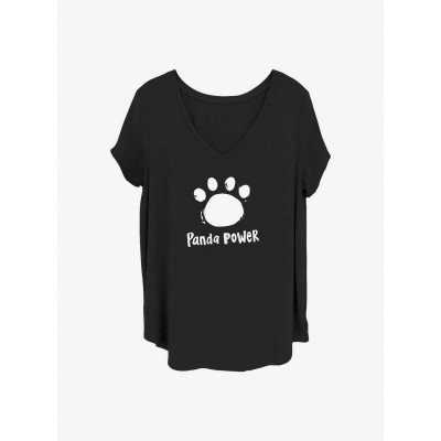 Disney Pixar Turning Red Cute Plus Size Girls T-Shirt - Black