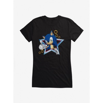Sonic 3D Star Girls Lightweight T-Shirt for Juniors