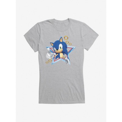 Sonic 3D Star Girls Lightweight T-Shirt for Juniors