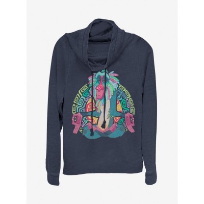 Disney Girls Rafiki Cowl Neck Sweatshirt - Blue