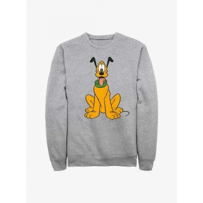 Pluto Grey Cotton Sweatshirt for Men by Disney