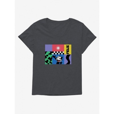 Felix The Cat 90s Retro Graphic Tee for Plus Size Girls