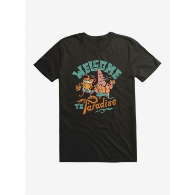 SpongeBob SquarePants Welcome Paradise Drink Themed Lightweight Tee