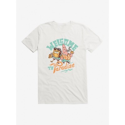 SpongeBob SquarePants Welcome Paradise Drink Themed Lightweight Tee