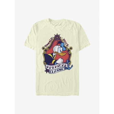 Disney Classic Sailor Donald Duck T-Shirt in Beige for Men